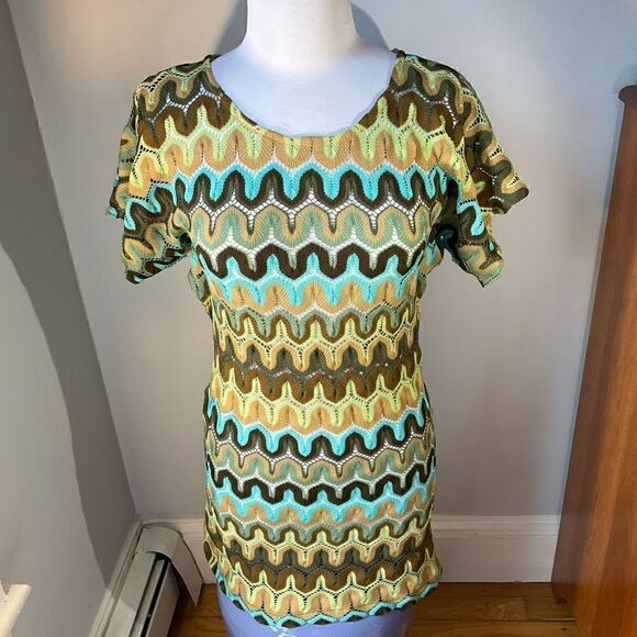Vintage Rubber Ducky Productions Open Crochet Dress or Beach Coverup! Small. EUC - Picture 6 of 10
